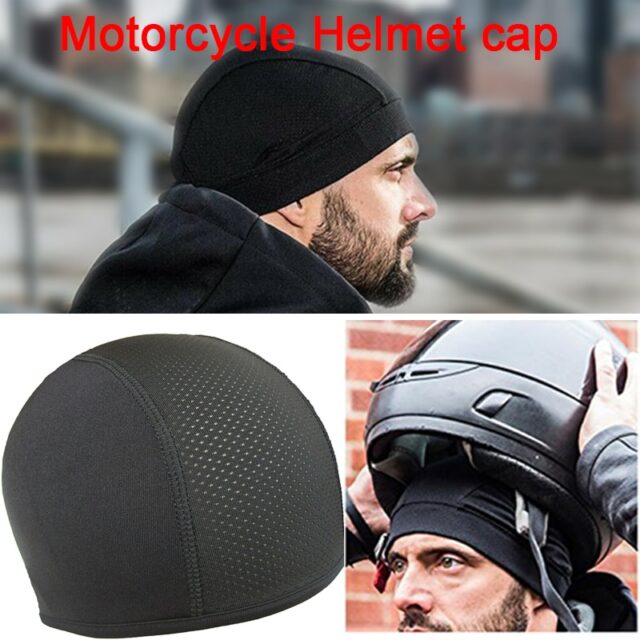 Helmet Inner Cooling Cap Moisture Wicking Breathable Skull Hat Sweat