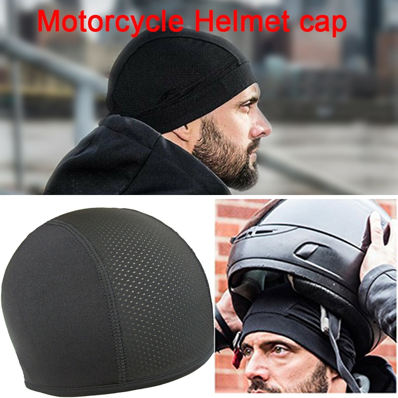 Helmet Inner Cooling Cap Moisture Wicking Breathable Skull Hat Sweat